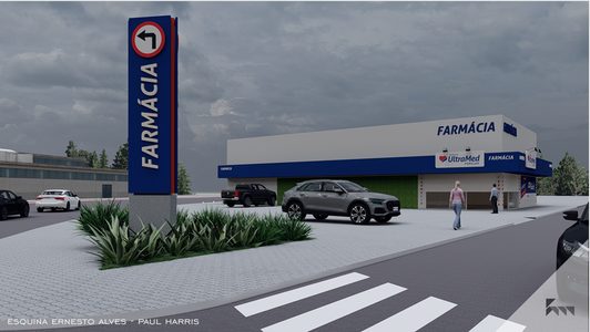 Farmácia construída pela Braucon
